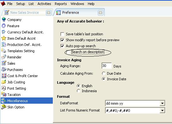 Accurate Accounting Software V.5 : Scan Barcode Barang A 